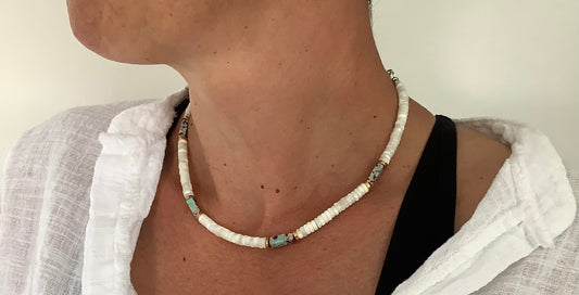 Collier Nacre & Jaspe Impérial