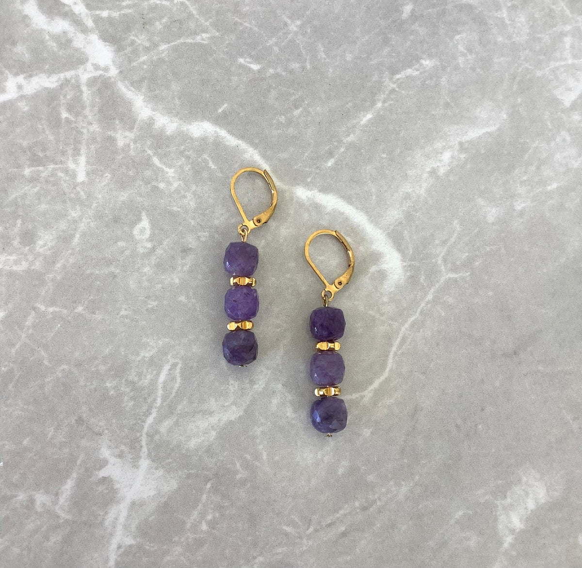 Boucles d’oreilles Améthyste